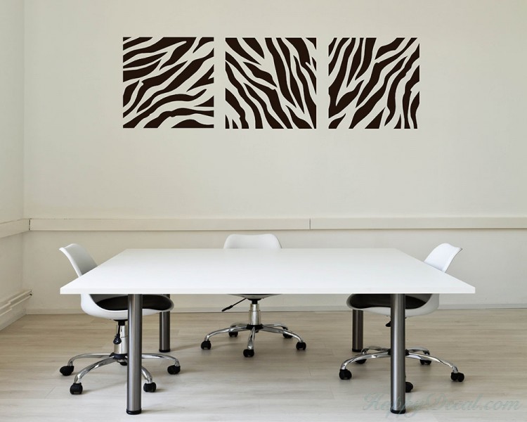 Zebra-stripe Pattern Wall Decal
